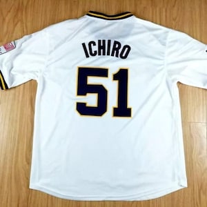 1996 Suzuki Ichiro #51 Blue Wave Baseball Jerseys White