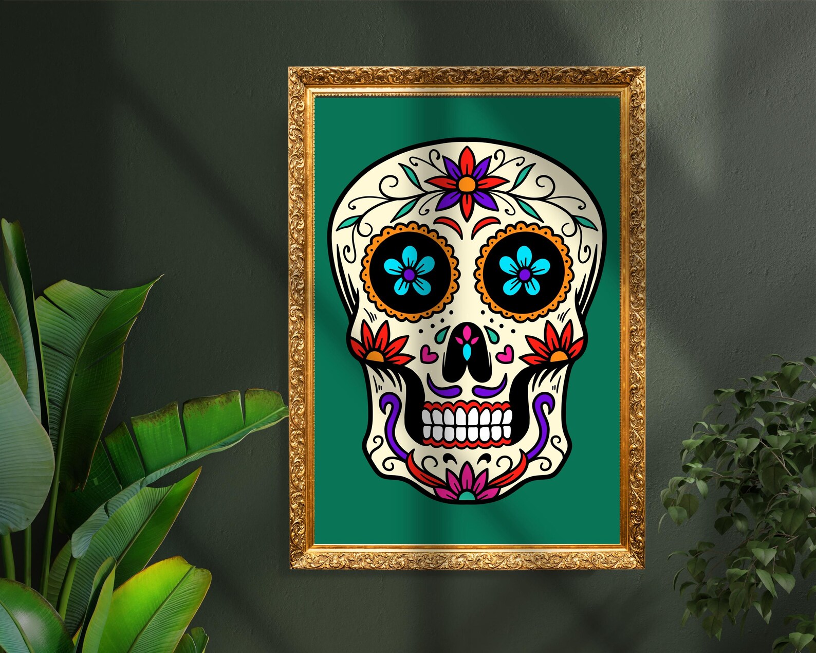 Set of 10 Dia De Los Muertos Wall Art I Day of the Dead Poster I ...