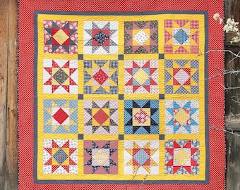 Gingham Girls Star - Quiltpatroon - PDF-VERSIE