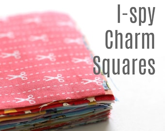 I-spy fabric collection (65 Different 3.5" x 3.5" squares)