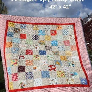 PATTERN Vintage I Spy Quilt