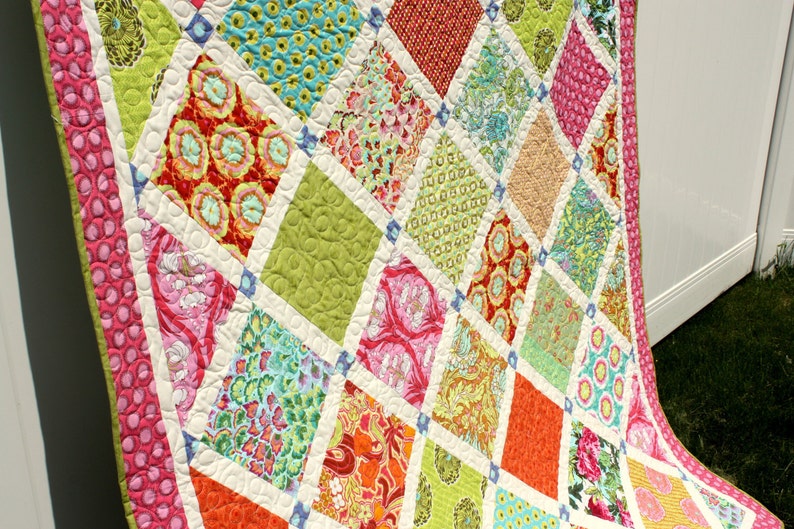 QUILT PATTERN Lattice Quilt PDF image 7