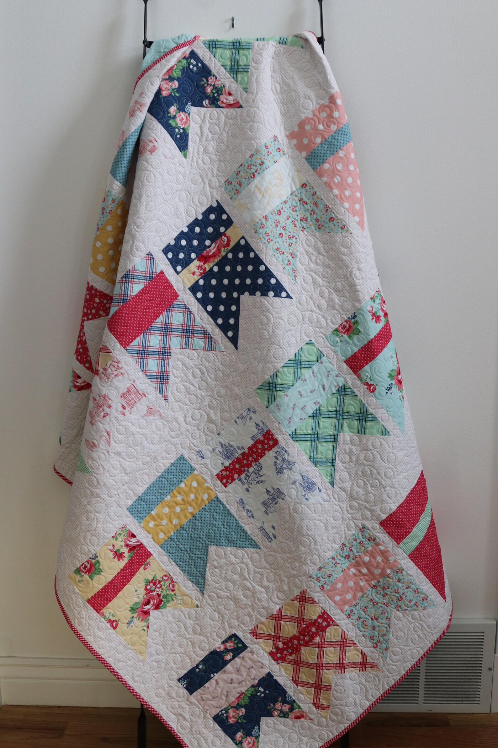 Summer Bunting Quilt Pattern PDF Etsy