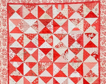 NEW UPDATED: Hourglass Shuffle PDF Quilt Pattern