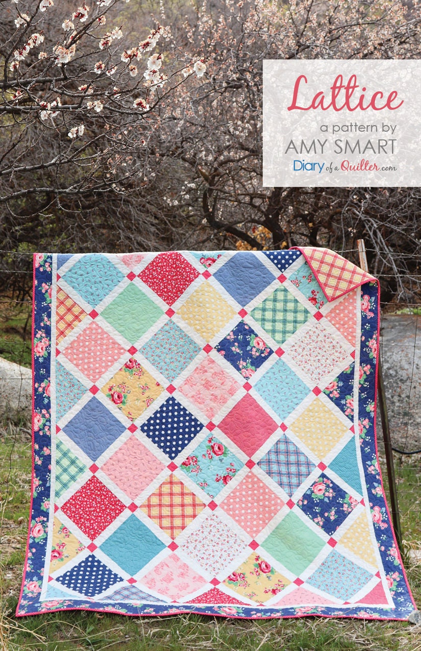 QUILT PATTERN - Lattice Quilt PDF