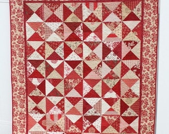 PATTERN - Hour Glass Block Quilt