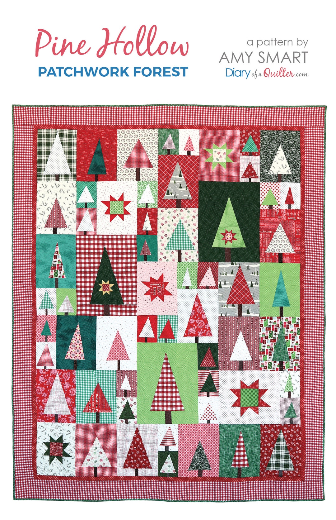 Pine Hollow Patchwork Forest - Improv Quilt Pattern (digital File) - Etsy