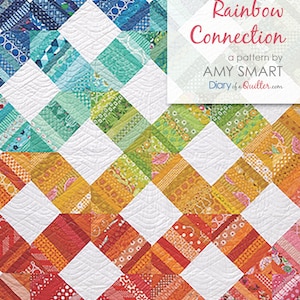 Scrap Happy Rainbow Connection Quilt PATTERN PDF image 1