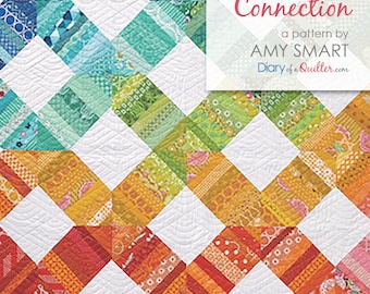 Scrap Happy Rainbow Connection Quilt PATTERN PDF