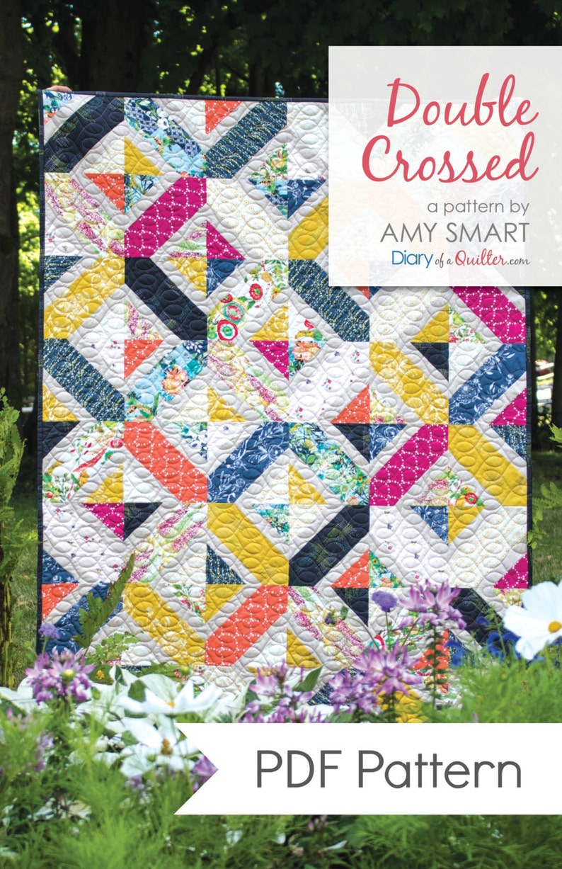 Double Crossed Quilt PATTERN image 1