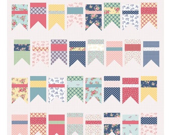 Summer Bunting Quilt Pattern - PDF