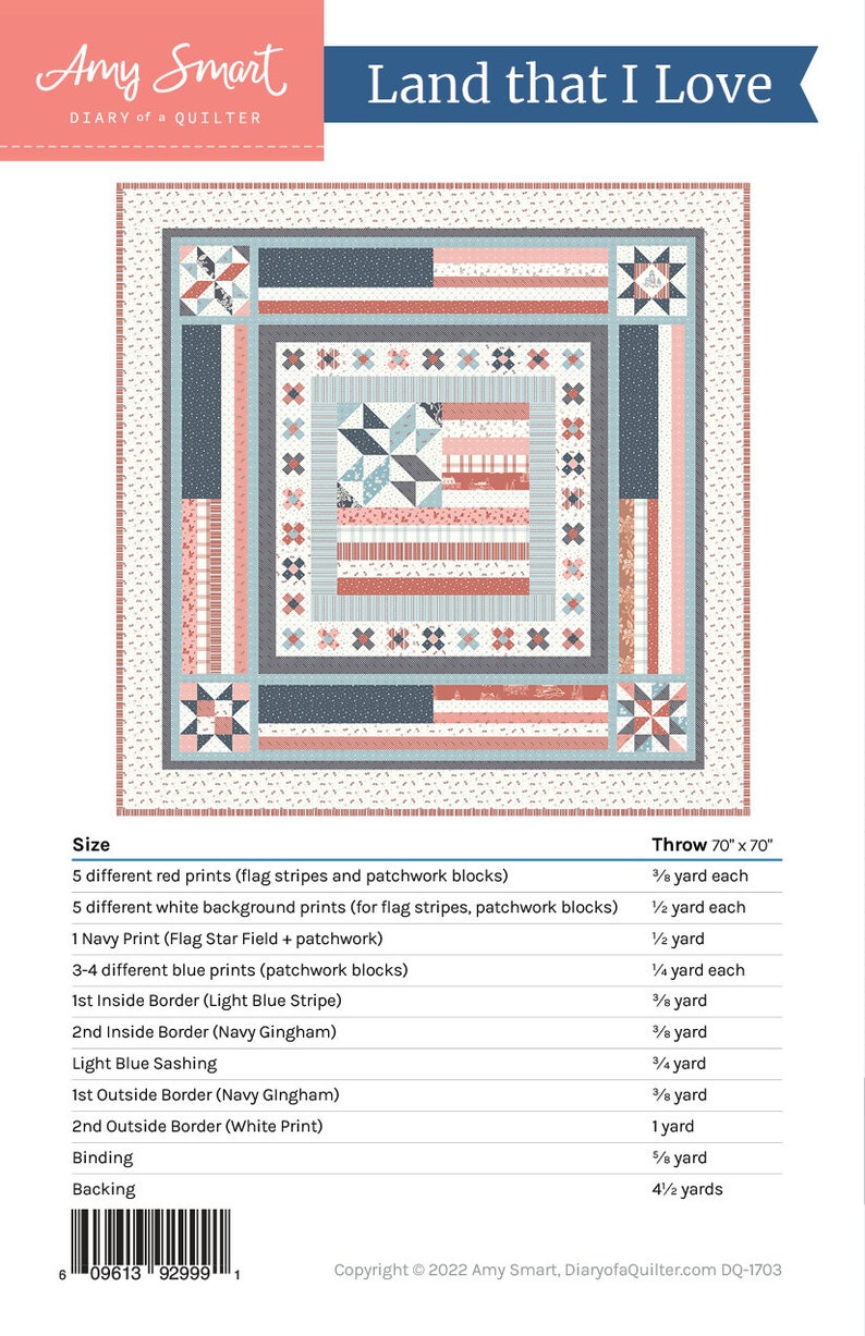 Land That I Love - Medallion Quilt Pattern - Etsy