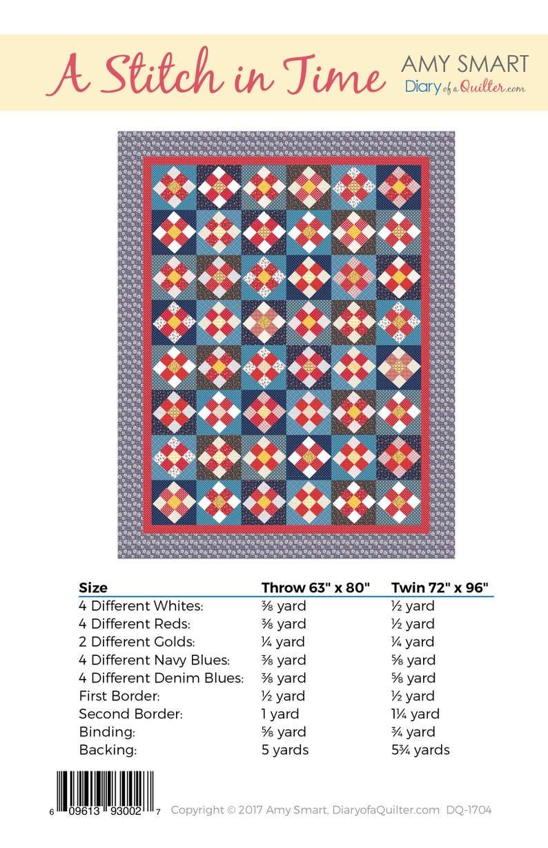 A Stitch in Time quilt pattern PDF version image 5