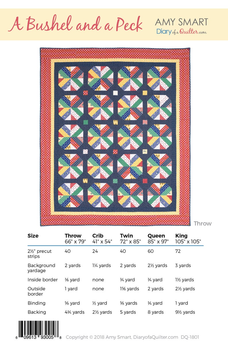 A Bushel and a Peck precuts-friendly quilt pattern zdjęcie 2