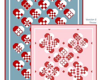Scandi Hearts Quilt Pattern