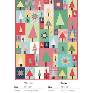 Pine Hollow Patchwork Forest - Improv Quilt Pattern (digital File) - Etsy