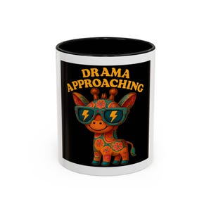 Whimsical Drama Mug: Fun Gift for Animal Lovers, Quirky Coffee Mug, Playful Home Decor, Unique Birthday Present, Funny Kitchenware