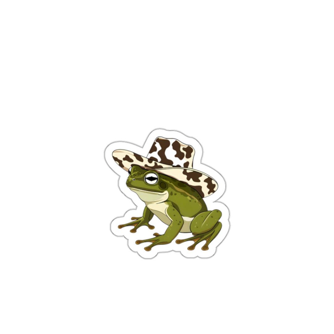 Funny Frog Die-cut Stickers | Cute Wild Animal Decor, Laptop Stickers ...