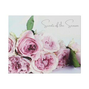 Classic Stretched Canvas Floral Wall Art | Scents of the Season Decor, Boho Home, Gift for Her, Nursery Wall, Mother&#39;s Day
