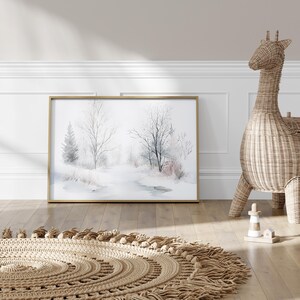 Frosted Landscape Serenity | Digital Art | Digital Print