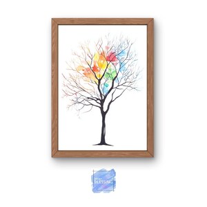 Colorful Tree Painting | Digital Art | Digital Print | Downloadable
