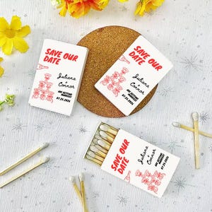 Custom Wedding Matches, Engagement Party Matchbook Arts, Wedding Matchboxes, Matchboxes For Wedding, Custom Matchbox, Bridal Shower Favor