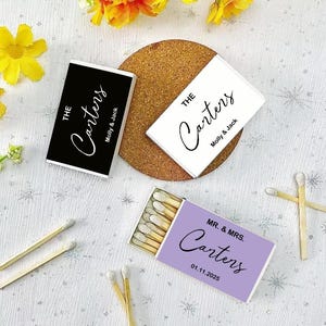 Bulk Custom Matchbooks, Custom Wedding Matches, Wedding Matchboxes, Custom Matchbox, Custom Name Match Boxes, Wedding Favor Ideas