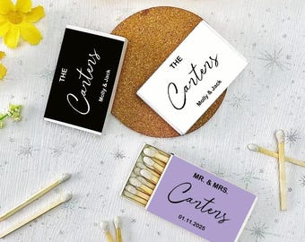 Bulk Custom Matchbooks, Custom Wedding Matches, Wedding Matchboxes, Custom Matchbox, Custom Name Match Boxes, Wedding Favor Ideas