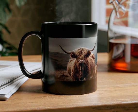 Cow mug Highland Cow western mug cute animal mug modern farmhouse farm life cow gift farm animal mug coffee lover gift for her farm lover