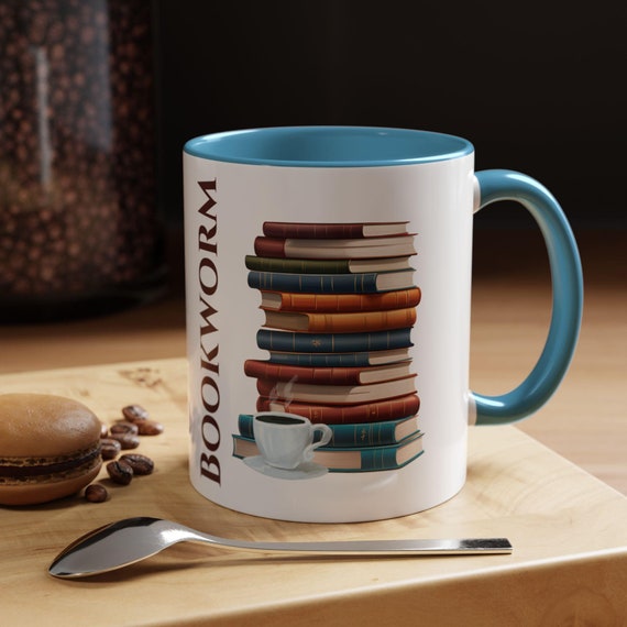 Book lover coffee mug bookworm mug bookish merch gift for book lover reading nook booktok born to read bookish mug gift for her booktrovert