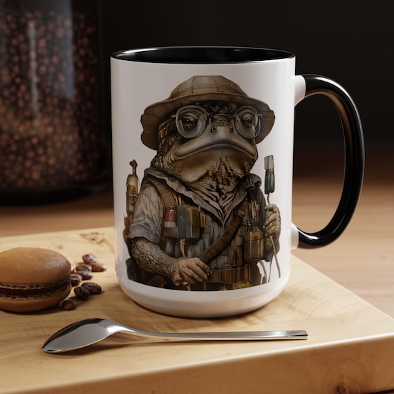 Unique Frog Lover's Mug - Camping & Hiking Toad Mug