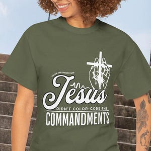 Jesus färgkodade inte budorden | Kingdom Clapbacks Collection T-shirt
