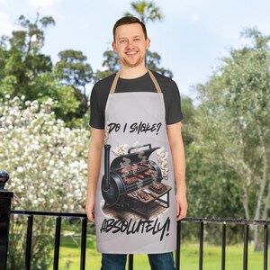 Southern Soul GrillMaster  I Smoke Apron Perfect for BBQs, Cooking Gifts, Backyard Parties, Family Reunion, Funny Cooking Apparel