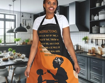 Southern Soul Mix It Up Real Good, Then Taste It, Black Family Cooking Tradition Gift, Cultural Gift, Kitchen Accessories, Afrocentric Apron