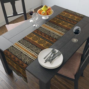 Colección Umoja - Camino de mesa Upinde de inspiración africana (Algodón, Poliéster)