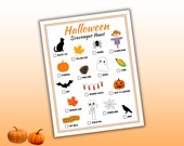 Halloween Scavenger Hunt, Outdoor Halloween, Fall Scavenger Hunt, Nature Scavenger Hunt, Kids Printable Halloween Games, Outside Activity