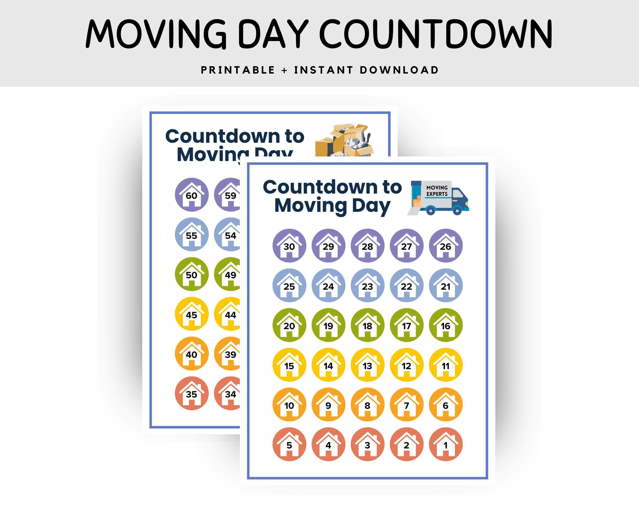 Moving Day Countdown, Moving Countdown, New Home, New Apartment ...