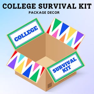 College Survival Kit Care Package Décor, College Care Package, Student Gift, Personalized Care Package