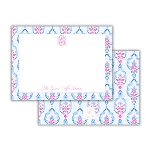 Bright sells Grace Crest Monogram Notecard Set | Personalized Family Stationery with Envelopes