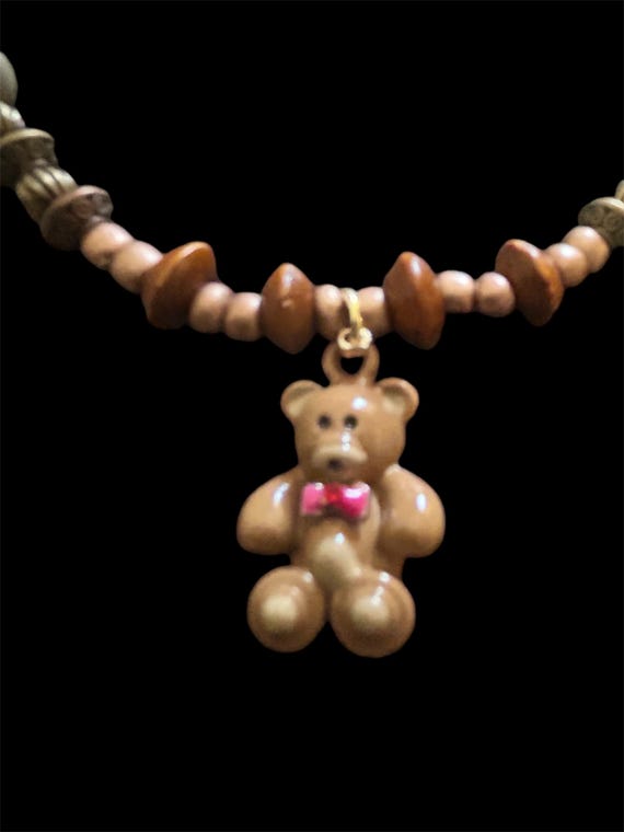 Teddy Bear Necklace and Bracelet Set