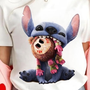 Cute Blue Character with Coconut Png, Summer Vacation Png, Hawaii Png, Blue Alien Summer Png, Tropical Vibes Png,Family Summer Vacaytion Png