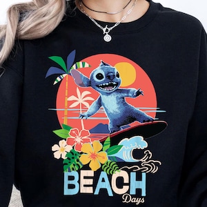 Beach Days Png, Surfing Blue Alien Png, Tropical Summer Sublimation Design, Cute Cartoon Beach Png, Vacation Digital File