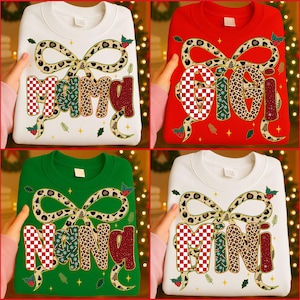 Coquette Christmas Mama Bundle Png: Christmas Mama Nana Mimi Gigi Png Set, Merry Christmas Digital Download