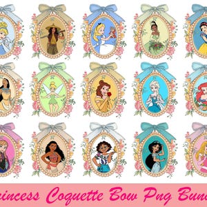 Princess Coquette Mirror Png Bundle, Best Friends Princess Png, Besties Png, Princess Trip Png, Magical Mirror Bow Png, Family Vacation Png