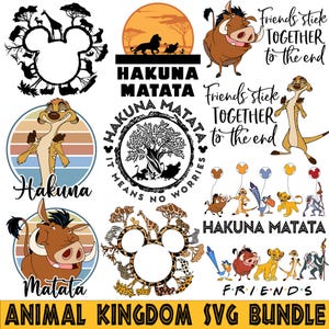 Animal Kingdom Svg Bundle, Family Safari Tour Svg, Safari Trip Svg, Wild Trip Svg, Hakuna Matata Svg, Family Matching Shirt, Best Day Ever
