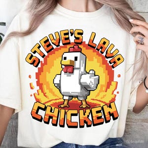 Lava Chicken Movie Svg, Game Character Svg, Boy Funny Shirt Svg, Gamer Chicken Svg, Funny Riding Chicken Svg, Gaming Movie Kids Shirt Design