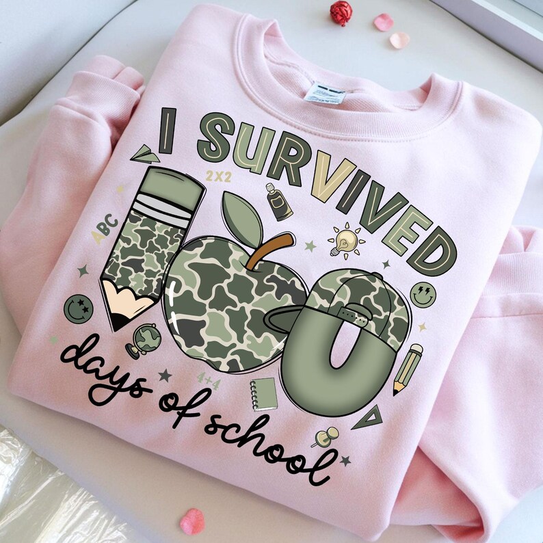 100 Days of School Camo Png, Camo Cap Boy School Shirt Design, Funny ...