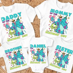 Birthday Boy Monster Png Bundle, Custom Personalized Monsters Png, Funny University Design Png, Logo Birthday Png, Custom Name Age Png