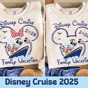 Family Cruise 2025 SVG, Nautical Vacation Design, Mouse Head Boat Graphic, 2025 Trip Svg, Matching Family Shirts, Digital Download