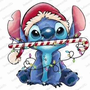 Funny Blue Character Christmas Png,  Merry Christmas Png, Cute Cartoon Png, Family Christmas Party Png, Christmas Light Png